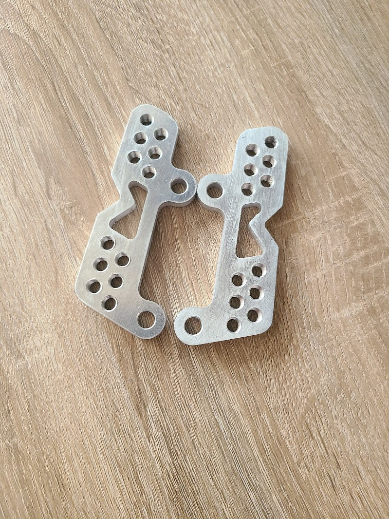 Platine déport cale-pieds universelle 75mm