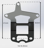 Support compteur Yamaha Fazer FZS 600 (1998-2003) – Aluminium – Fabrication française